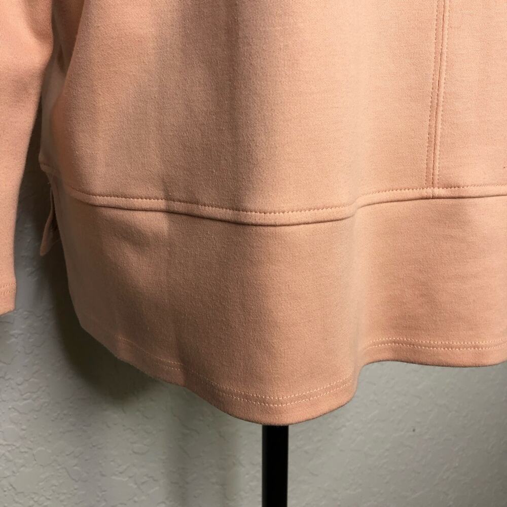 Eileen Fisher light orange apricot sweatshirt knit top size Petite Medium PM - Picture 12 of 15